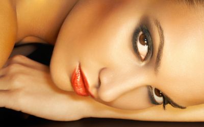 Close-up of beautiful woman's face. Perfect shot for make up or cosmetic advertising
Keywords: babe;beautiful;beauty;bliss;brunette;business;clean;clear;close-up;closeup;cosmetic;cosmetics;erotic;eyes;face;fashion;female;fresh;girl;girls;gold;health;healthcare;healthy;joy;joyful;lady;lifestyle;lips;love;make-up;makeup;mysterious;portrait;pretty;pur